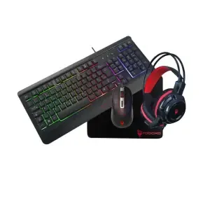 Komplet Robaxo EPIC Gaming GMC330 4in1 - tipkovnica ,miška, slušalke in podloga za miško (00002311)