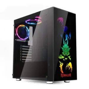 Ohišje Redragon gaming GC-608 Steeljaw MidiATX - črna RGB