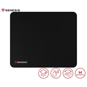 Podloga za miško Genesis mikrovlakna 300x250x2,5 CARBON M 500 LOGO vodoodporna črna ()
