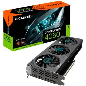 Grafična kartica nVidia RTX4060 GigaByte Eagle OC Windforce - 8GB GDDR6 (GV-N4060EAGLE OC-8GD)