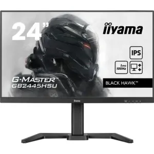 Monitor Iiyama 60,5 cm (23,8") GB2445HSU-B1 1920x1080 Gaming 100Hz IPS 1ms HDMI DisplayPort 2xUSB2.0 Pivot Zvočniki sRGB100% FreeSync G-Master