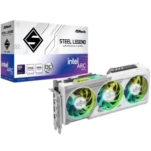 Grafična kartica Intel Arc B580 Asrock Steel Legend OC bela - 12GB GDDR6 | 1xHDMI 2.1 3xDisplayport 2.1 (90-GA5CZZ-00UANF)