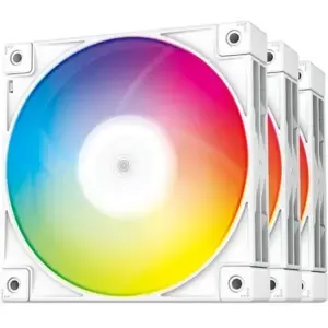 Ventilator Deepcool FC120 120mm, bela RGB (3 pack)