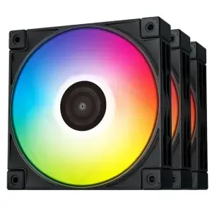 Ventilator Deepcool FC120 120mm, črna RGB (3 pack)