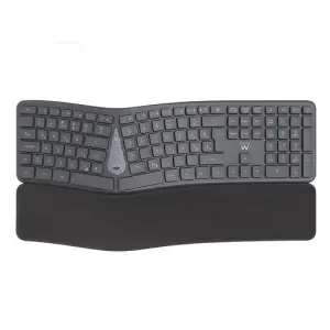Tipkovnica Bluetooth + USB Ewent Wireless Ergonomic Multi-Connect SLO | Slovenski nabor znakov črno-siva (EW3289)