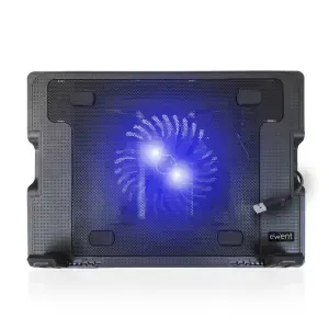 Stojalo za prenosnik Ewent EW1258 do 17,3" - nastavljiva višina tih ventilator ventilator, 2x USB, Ewent EW1258
