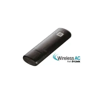 Brezžični mrežni adapter USB 2.0 D-link WiFi5 802.11ac AC1200 867Mbit/s dualband 1x notranja antena (DWA-182)