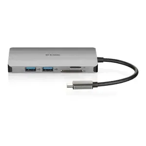 Priklopna postaja USB-C => D-LINK USB-C  8 v 1  HUB HDMI 4K USB 3.0 100W microSD/SD
