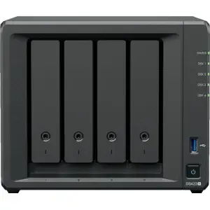 NAS ohišje Synology DS-423+ (2GB, Celeron J4125) All-In-One server 4x 3.5" SATA 2x M.2 NVMe SSD 4-Bay