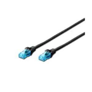 KABEL PATCH UTP Cat 5e 3,00m RJ45 10/100 Digitus - črn (DK-1511-030/BLACK)