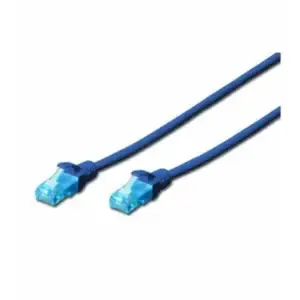 KABEL PATCH UTP Cat 5e 0,50m RJ45 10/100 Digitus - moder (DK-1511-005/B)