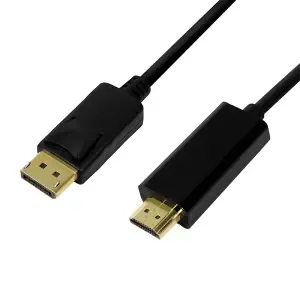 Kabel DisplayPort (m) => HDMI (m) 1,0m LogiLink 4K@30Hz - črn (CV0126)