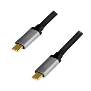 Kabel USB-C => USB-C 2.0 1,5m 20V/5A PD3 črn/siv LogiLink (CUA0106)