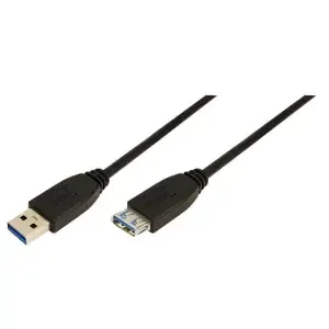 Kabel USB 3.0 A => A 1,00m - podaljšek LogiLink (CU0041)