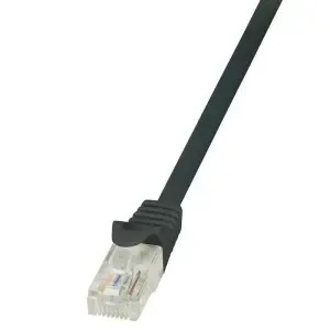 KABEL PATCH UTP Cat 6 0,25m RJ45 1Gbit LogiLink - črn (CP2013U)
