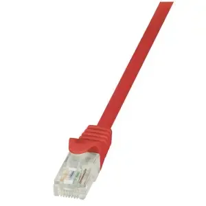 KABEL PATCH UTP Cat 5e 5,00m RJ45 10/100 LogiLink - rdeč (CP1074U)