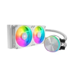 Vodno hlajenje Cooler Master MasterLiquid PL240 Flux - 240mm ARGB bela (MLY-D24M-A23PZ-RW)