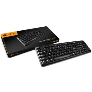 Tipkovnica USB Canyon CNE-CKEY01 | Slovenski nabor znakov črna (CNE-CKEY01)