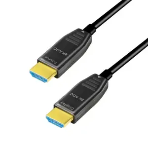 KABEL HDMI/HDMI M/M 20,0m LogiLink AOC pozlačeni kontakti optični hibridni V2,1 8K@60Hz ETH (CHF0113)
