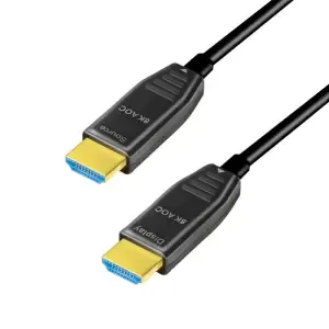 KABEL HDMI/HDMI M/M 30,0m LogiLink AOC pozlačeni kontakti optični hibridni V2,1 8K@60Hz (CHF0114)