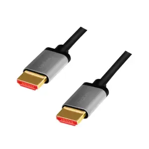KABEL HDMI/HDMI M/M pozlačeni kontakti 1,0m 8K/60Hz črn/siv LogiLink (CHA0104)