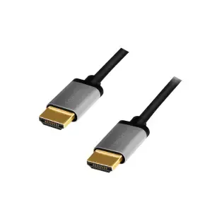 KABEL HDMI/HDMI M/M pozlačeni kontakti 5,0m 4K/60Hz črn/siv LogiLink (CHA0103)