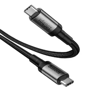 Kabel USB-C => USB-C 3.1 Gen2 20V/5A (100W/20V) 1,00m črn Baseus Cafule (CATKLF-SG1)