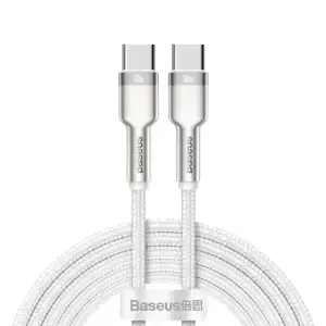 Kabel USB-C => USB-C 2.0 5A (100W/20V) 2,00m bel Baseus (CATJK-D02)
