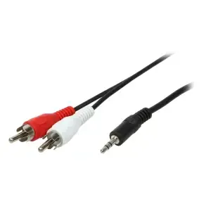 Kabel Audio 3,5mm M => 2 x Cinch M - 1,5m LogiLink (CA1042)