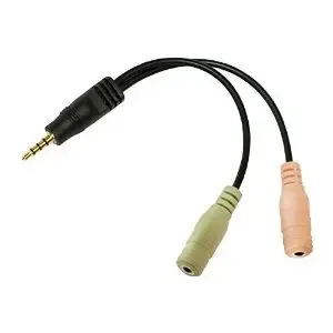 Adapter Audio 3,5mm M => 2 x 3,5mm Ž LogiLink 0,15m (CA0021)