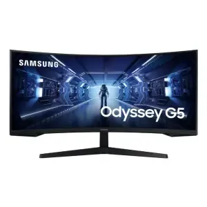 Monitor Samsung 86,4 cm (34,0") C34G55TWWP 3440x1440 Curved Gaming 165Hz VA 1ms HDMI DisplayPort  FreeSync Premium HDR10 OdysseyG5