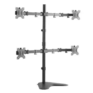 Nosilec za LCD 4x monitor 33 - 82 cm (13"-32") do 8kg/roka nagibni gor/dol/levo/desno LogiLink (BP0046) EOLS-P