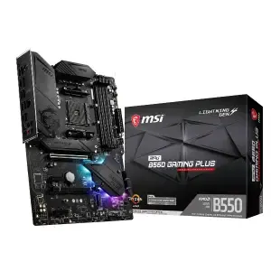 Osnovna plošča AM4 MSI MPG B550 GAMING PLUS ATX 2x M.2 HDMI DisplayPort USB-C (7C56-003R)