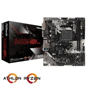 Osnovna plošča AM4 Asrock B450M-HDV R4.0 microATX M.2 VGA DVI HDMI