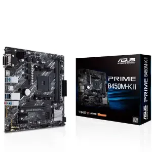 Osnovna plošča AM4 Asus PRIME B450M-K II microATX M.2 VGA DVI HDMI