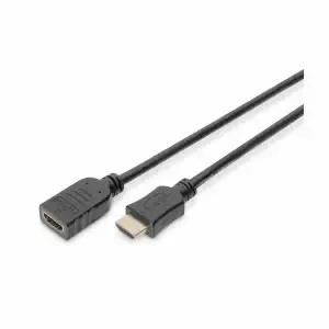KABEL HDMI/HDMI M/F 5,0m podaljšek Digitus pozlačeni kontakti V1,4 (AK-330201-050-S)