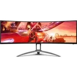Monitor AOC 124 cm (48,8") AG493UCX2 5120x1440 Curved Gaming 165Hz LED 1ms 3xHDMI DisplayPort 4xUSB3,0 HAS Zvočniki 2x5W sRGB122% FreeSync Premium PRO G-Sync Compatible HDR400 KVM