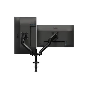 Nosilec za LCD monitor dvojni 13"-27" do 9kg - pritrditev na rob mize AOC (AD110D0)