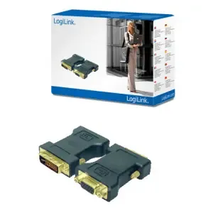Adapter DVI (m) => VGA (ž) 24+5 pin LogiLink (AD0001) EOLS-P