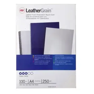 Karton za spiralno vezavo GBC marmor bel A4 250 g 100 kos