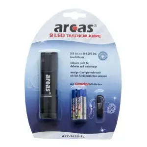 Svetilka LED Arcas 9 LED ročna