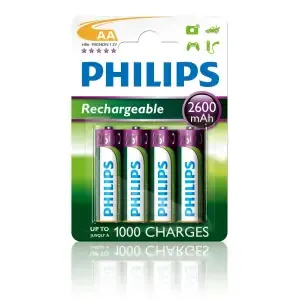 Baterijski vložek Philips polnilni 1,2V AA/HR06 2600mAh Mi-mH 4 kos (LR6M4B/10)
