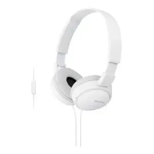 Slušalke Sony MDR-ZX110AP - z mikrofomom bele barve