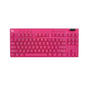 Gaming Tipkovnica brezžična Logitech G PRO X TKL LIGHTSPEED US | SLO gravura roza RGB (920-012159)