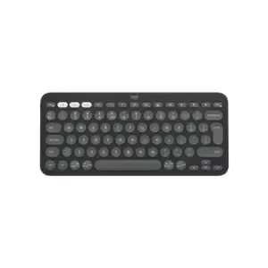Tipkovnica Logitech Brezžična Pebble Keys 2 K380s Multi-Device SLO gravura grafitna (920-011851)