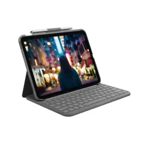 Tipkovnica Logitech Slim Folio za iPad 10. gen siva SLO gravura (920-011429)