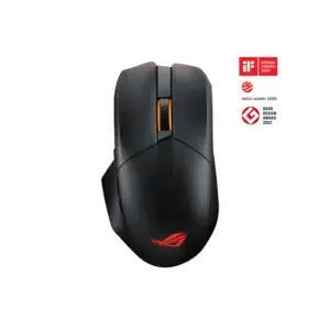Miš Asus brezžična + Bluetooth Chakram X Origin optična gaming 11 gumbov 36000DPI RGB črna (90MP02N1-BMUA00)