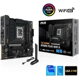 Osnovna plošča 1700 Asus TUF Gaming B760M-Plus WIFI II microATX 1xHDMI 2.1 1xDisplayPort 1.4