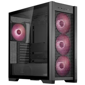 Ohišje Asus TUF Gaming GT302 TG MidiATX - črna RGB