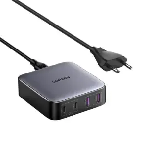 Hišni polnilec 100-240V => 2x USB-A 2x USB-C 65W za mobilni telefon ali tablični računalnik GaN PD3 + QC4 Ugreen Nexode (90747)